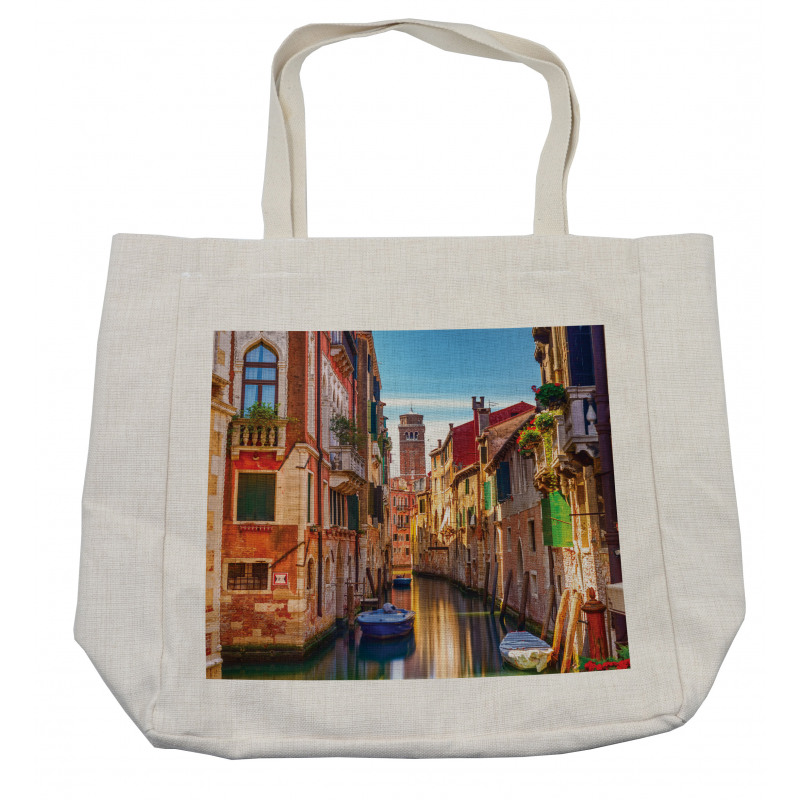 Venice Canal Cityscape Shopping Bag