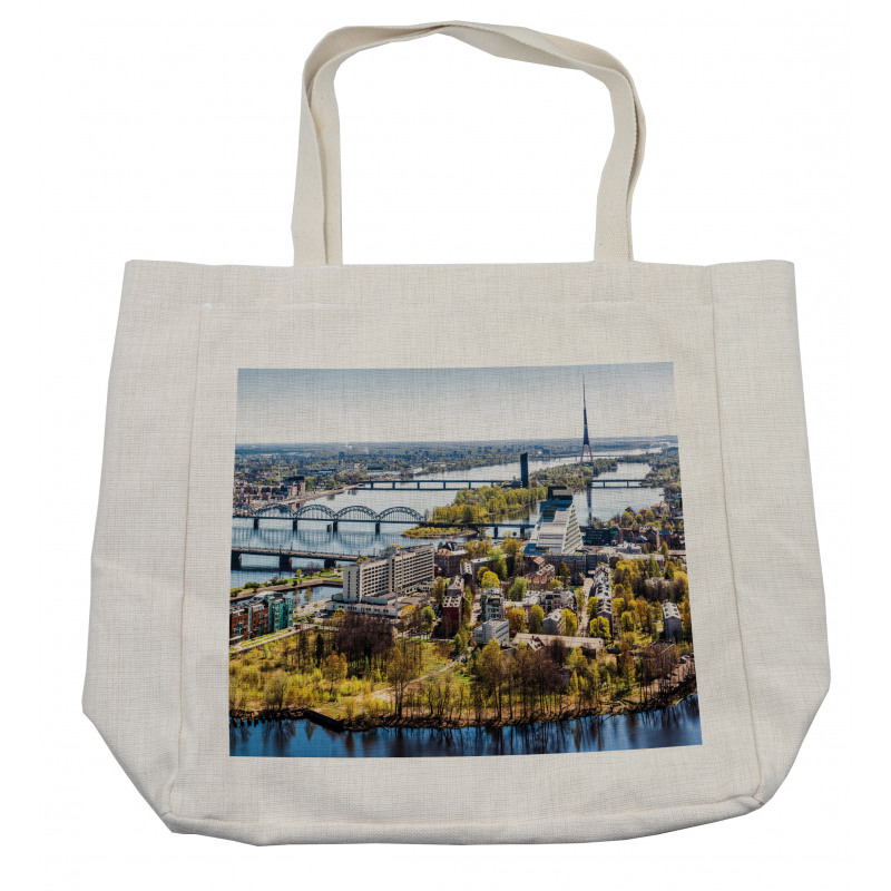 View of Old Riga City Shopping Bag