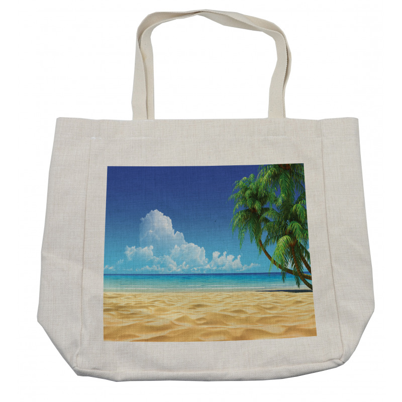 Tropical Leaves Beach Shopping Bag