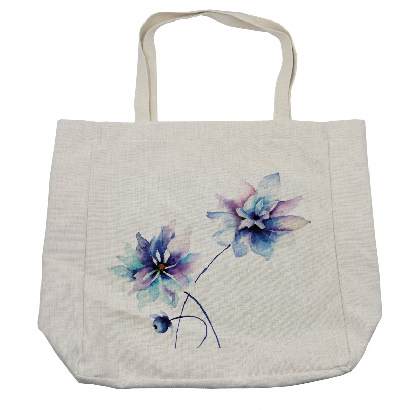 Retro Flowers Shopping Bag