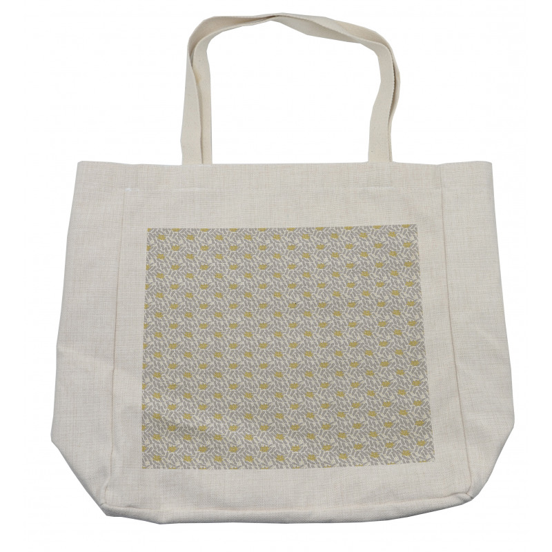 Various Winter Leaves Dots Shopping Bag