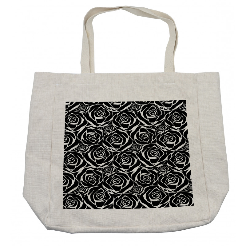 Abstract Art Rose Flowers Shopping Bag
