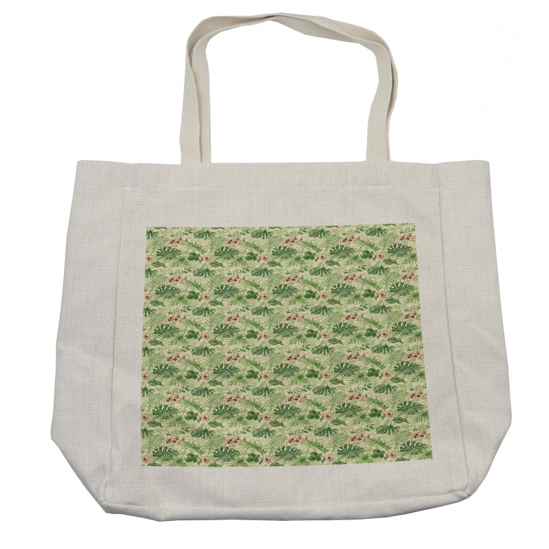 Various Leaves and Flowers Shopping Bag