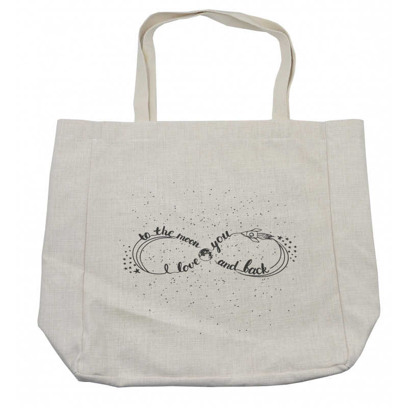 Endless Loop Stars Moon Shopping Bag