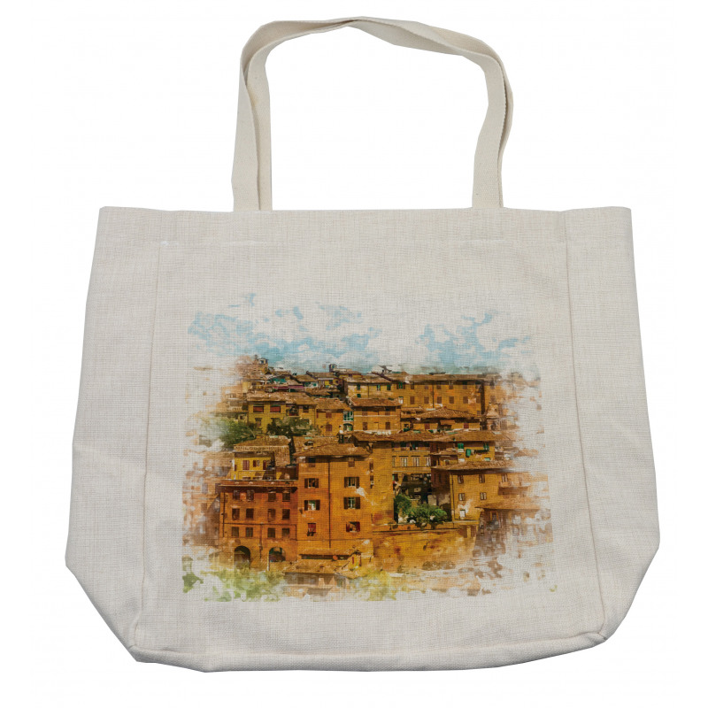 Historic Italian Town Shopping Bag