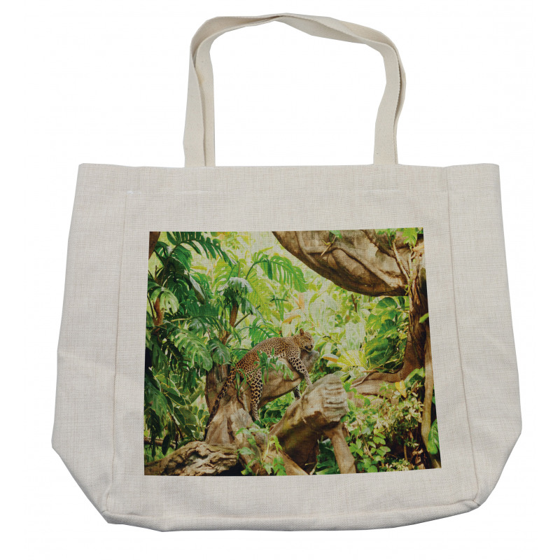 Tropic Wild Jungle Leaf Shopping Bag