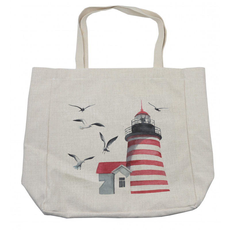 Seagulls Beach Sea Shopping Bag