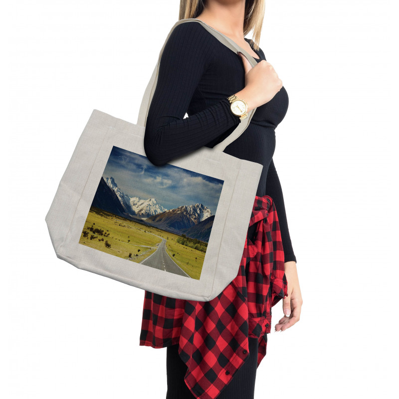 Snowy Mountains Alps Shopping Bag