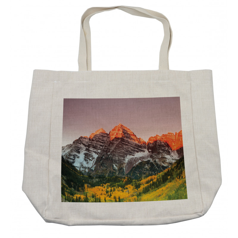 America Mountain Peaks Shopping Bag