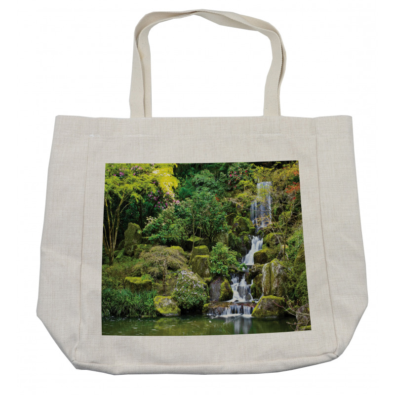 Trees Foliage Rock Garden Shopping Bag