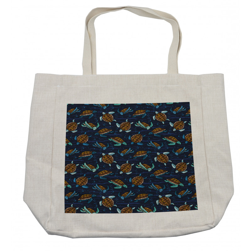 Cartoon Ocean Life Shopping Bag