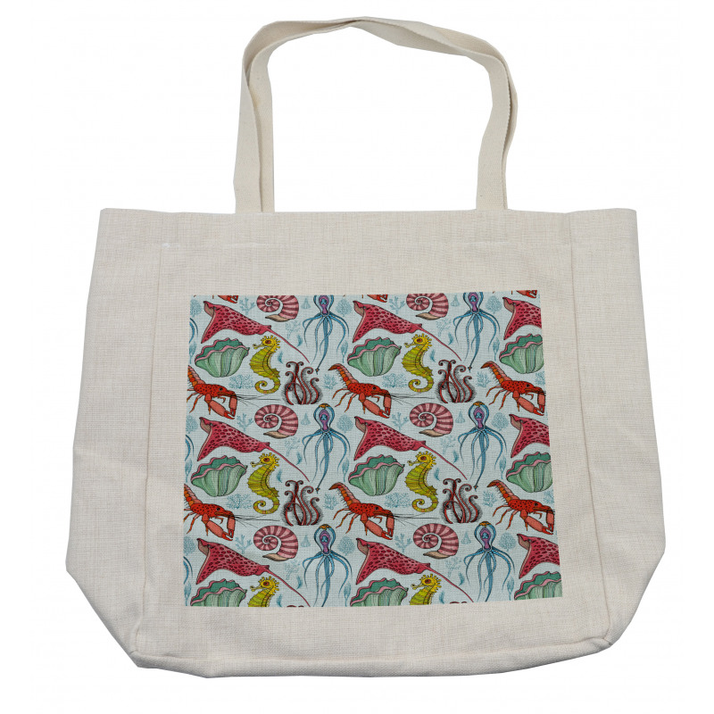 Hand Drawn Deepwater Shopping Bag