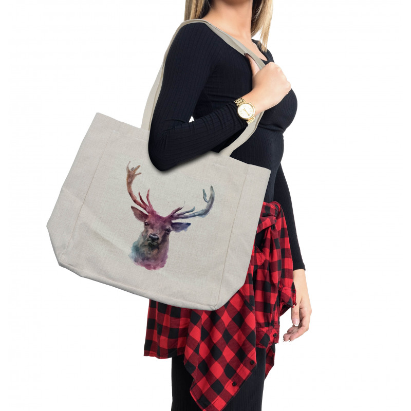 Antlers Wild Nature Shopping Bag