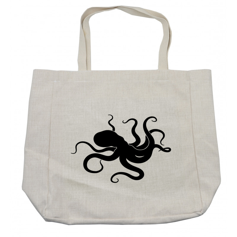 Giant Sea Animal Silhouette Shopping Bag