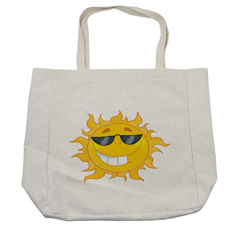 Cheerful Sun Smiling Shopping Bag