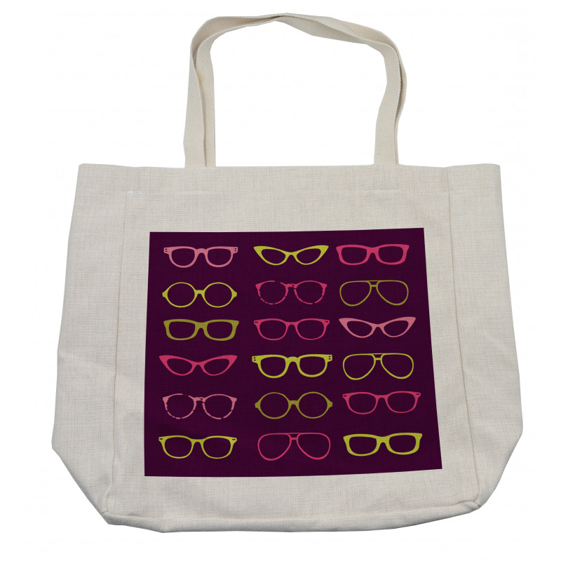 Retro Colorful Glasses Shopping Bag