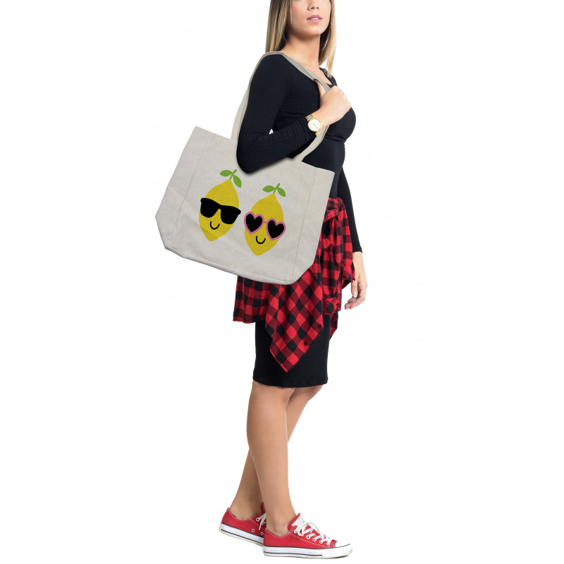 Boy Girl Lemon Smiling Shopping Bag