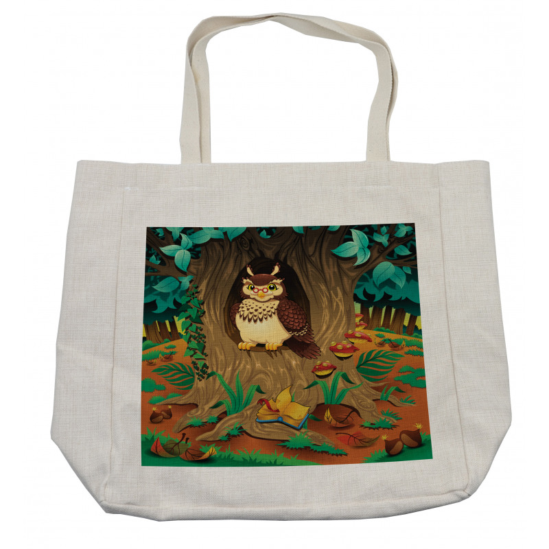 Nanny Grandma Sage Owl Shopping Bag