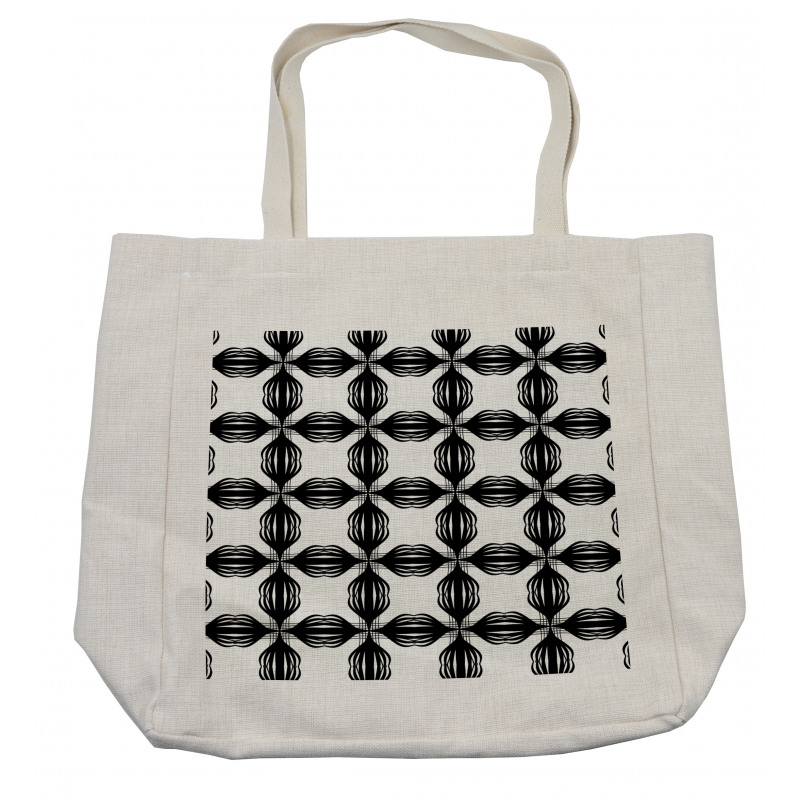 Monochrome Abstract Items Shopping Bag
