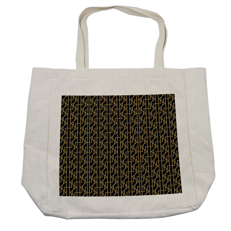 Zigzags Streaks Graphic Shopping Bag