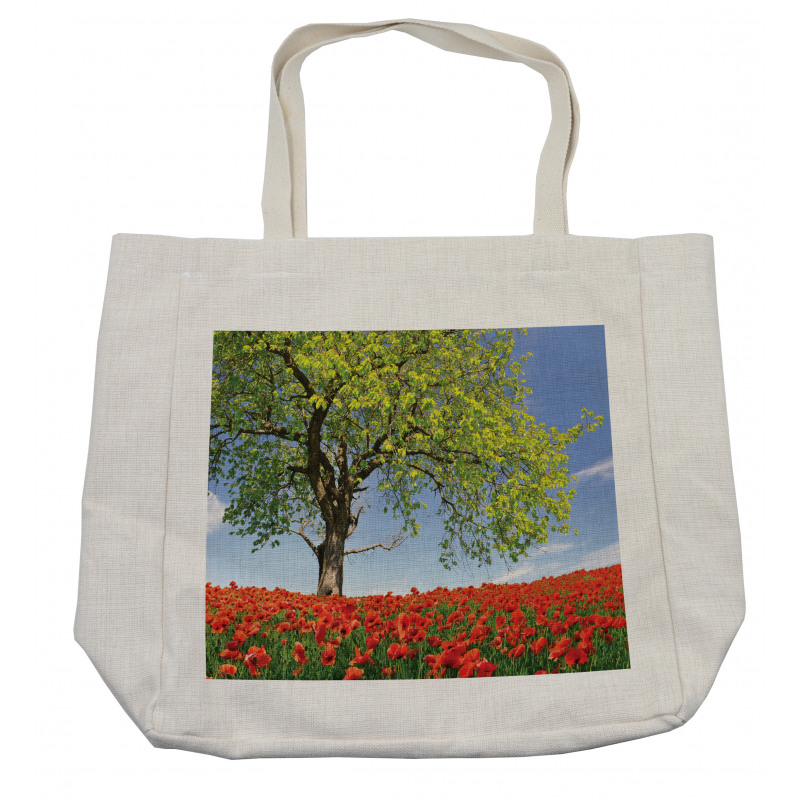 Spring Scenery Flowers Shopping Bag