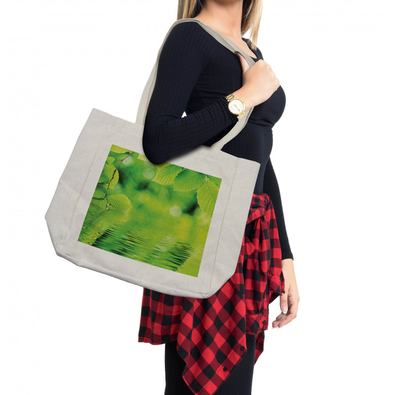 Leaves and River Peace Shopping Bag