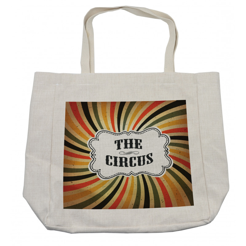 Grunge Vintage Rays and Text Shopping Bag