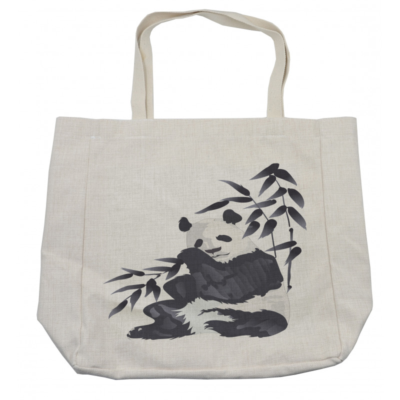 Panda in Zoo Chinese Shopping Bag