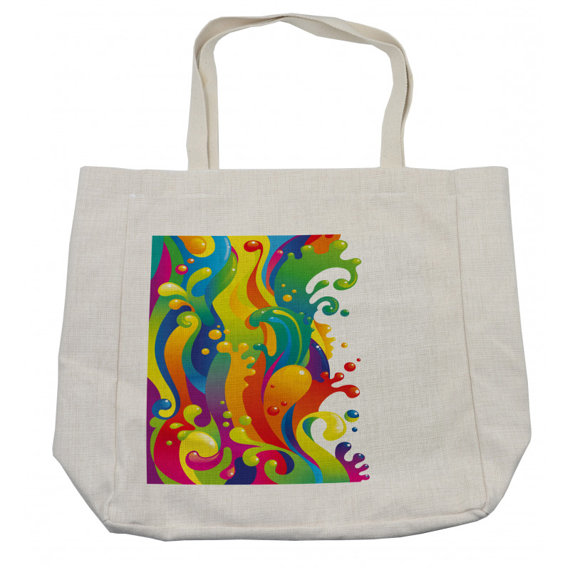 Rainbow Splash Shopping Bag