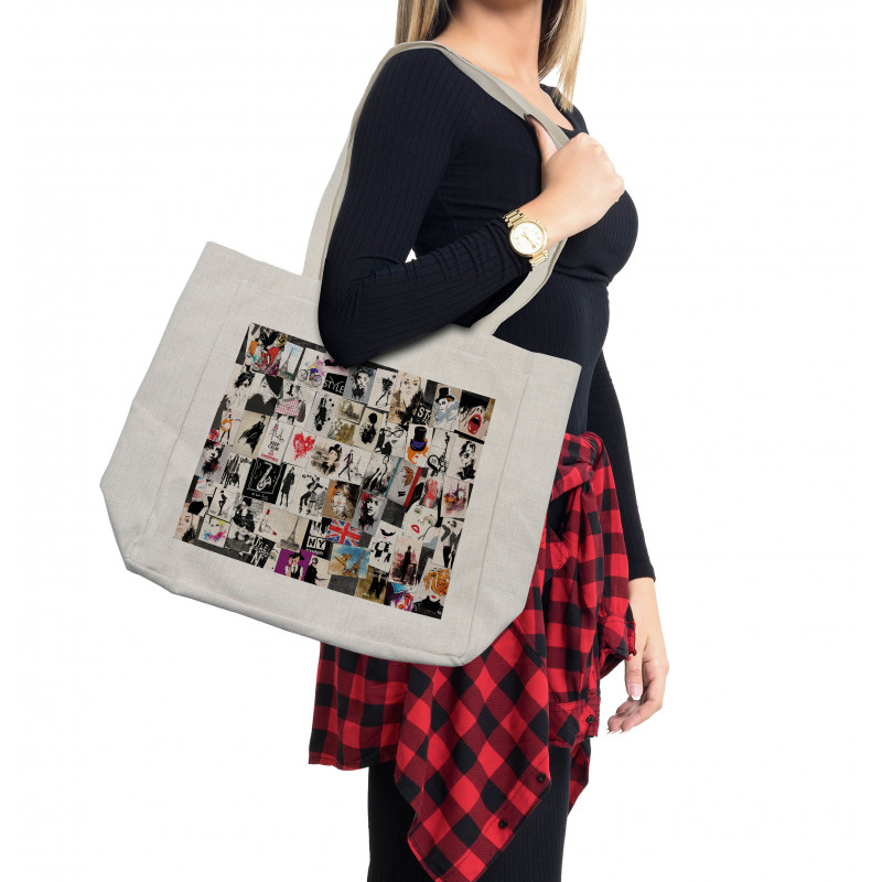 Collage Fashion Modern Shopping Bag