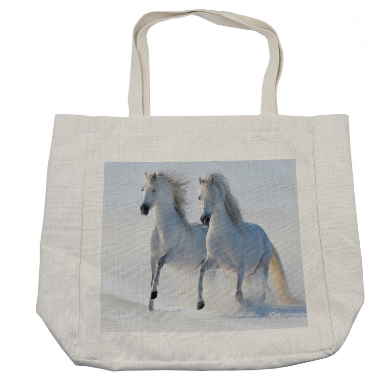 Wintertime Horse Animal Shopping Bag