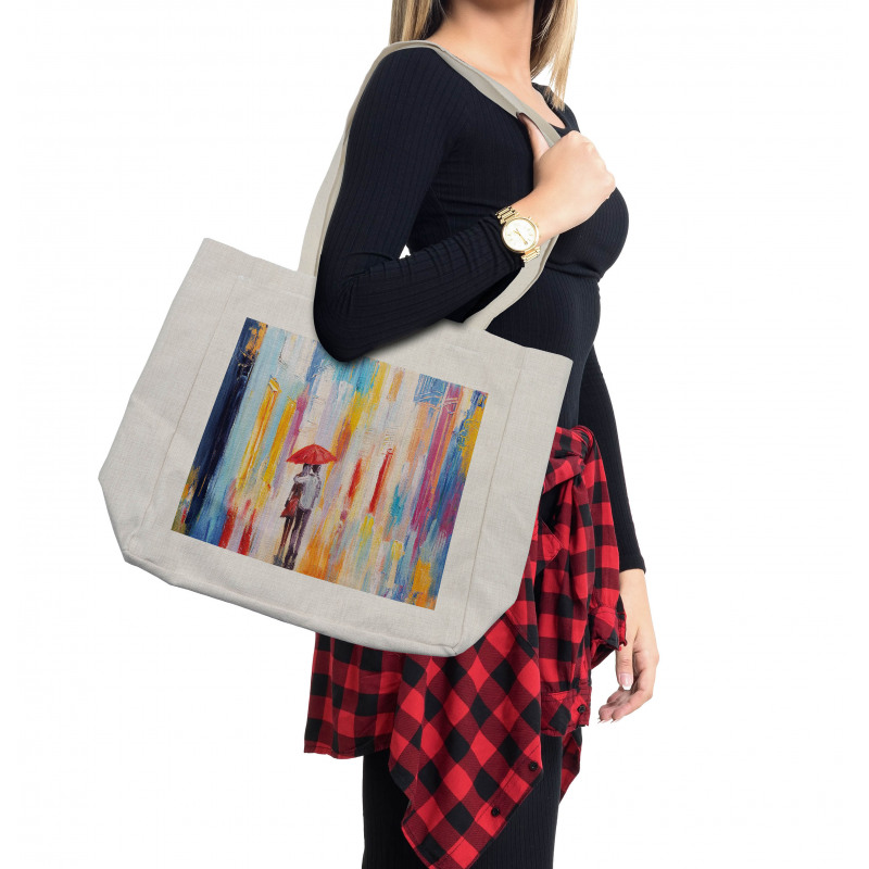 Painting Effect Romance Shopping Bag