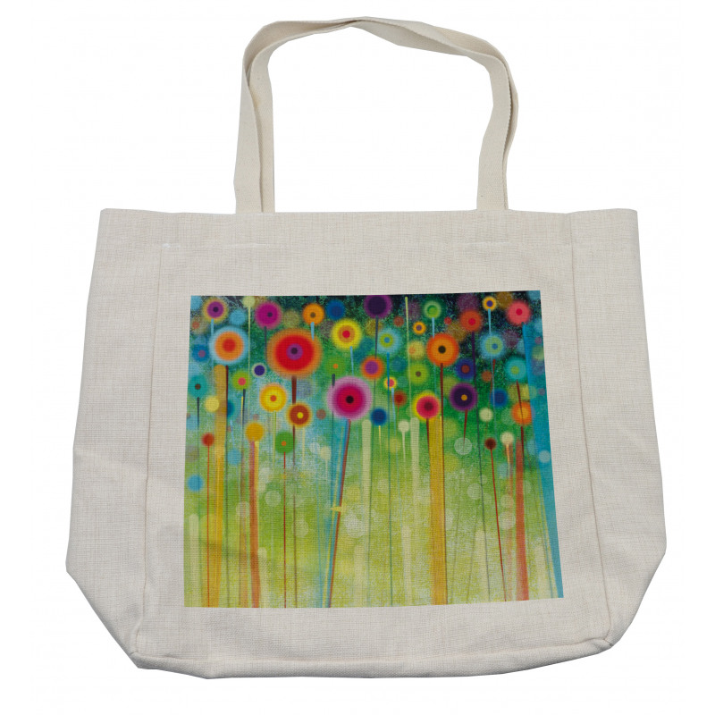 Abstract Art Dandelion Shopping Bag