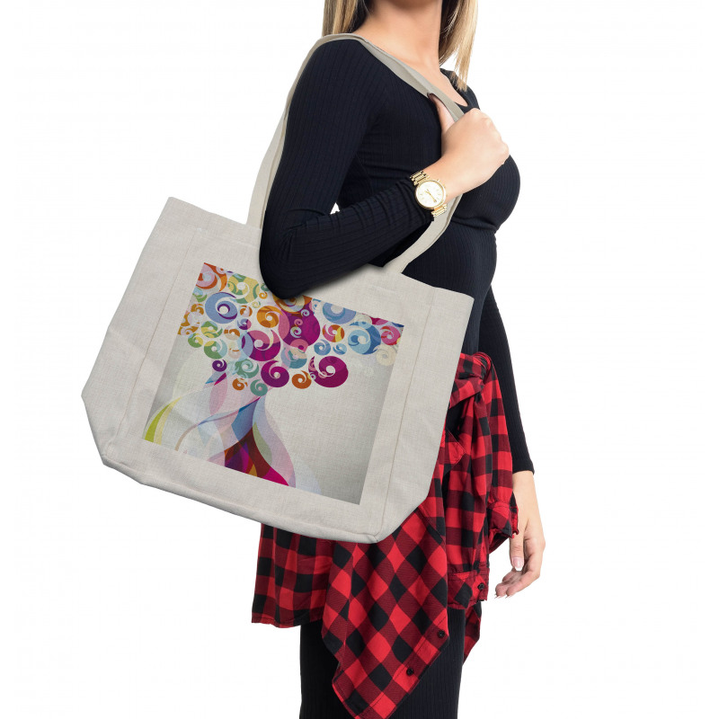 Colorful Flames Shopping Bag