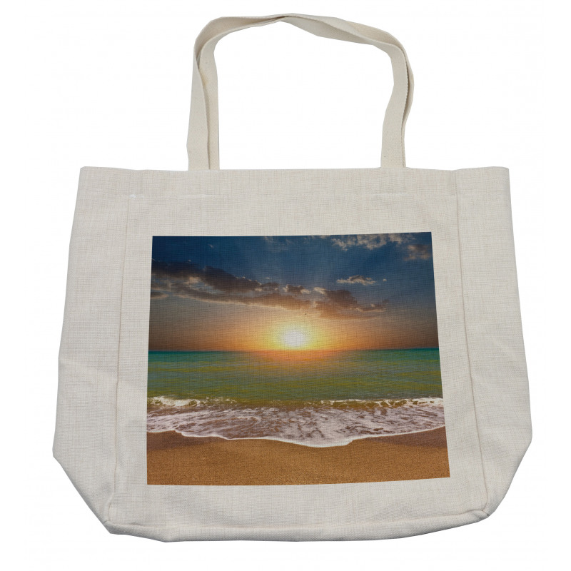 Idyllic Beach Scenery Shopping Bag