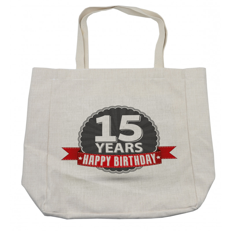 15 Emblem Shopping Bag