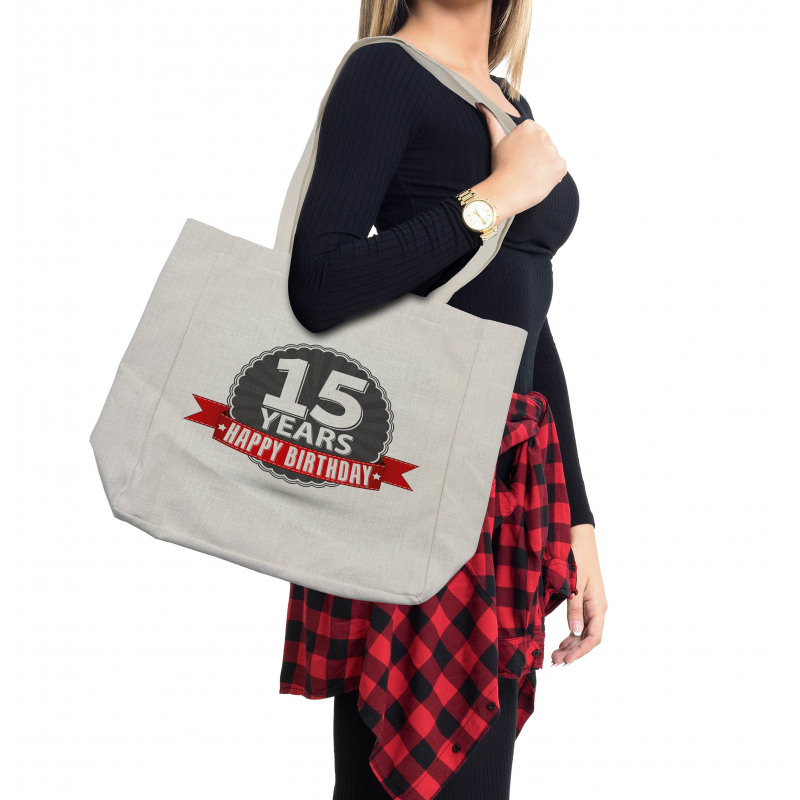 15 Emblem Shopping Bag