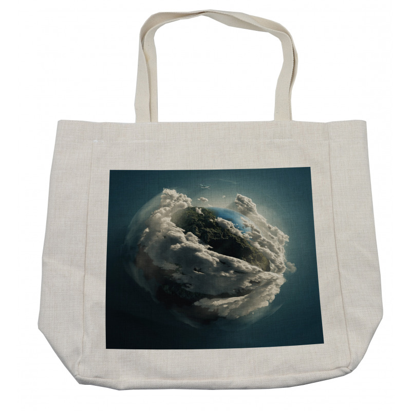 Planet Majestic Clouds Shopping Bag