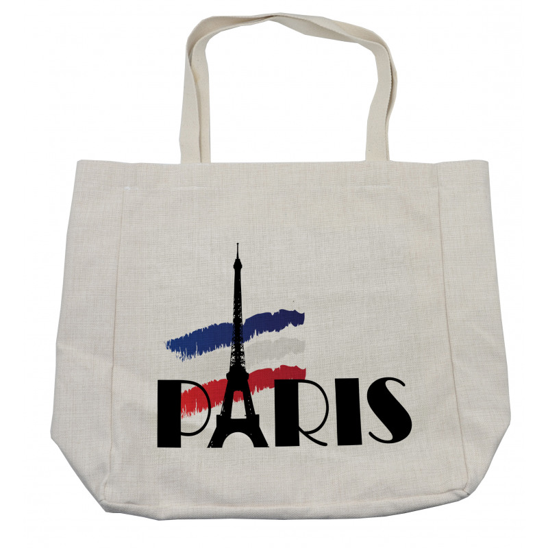 Paris Eiffel Tower Image Shopping Bag