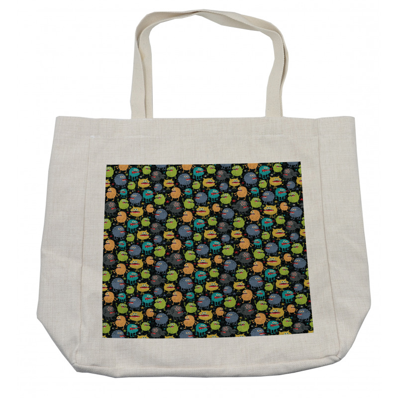 Cartoon Style Beings Shopping Bag