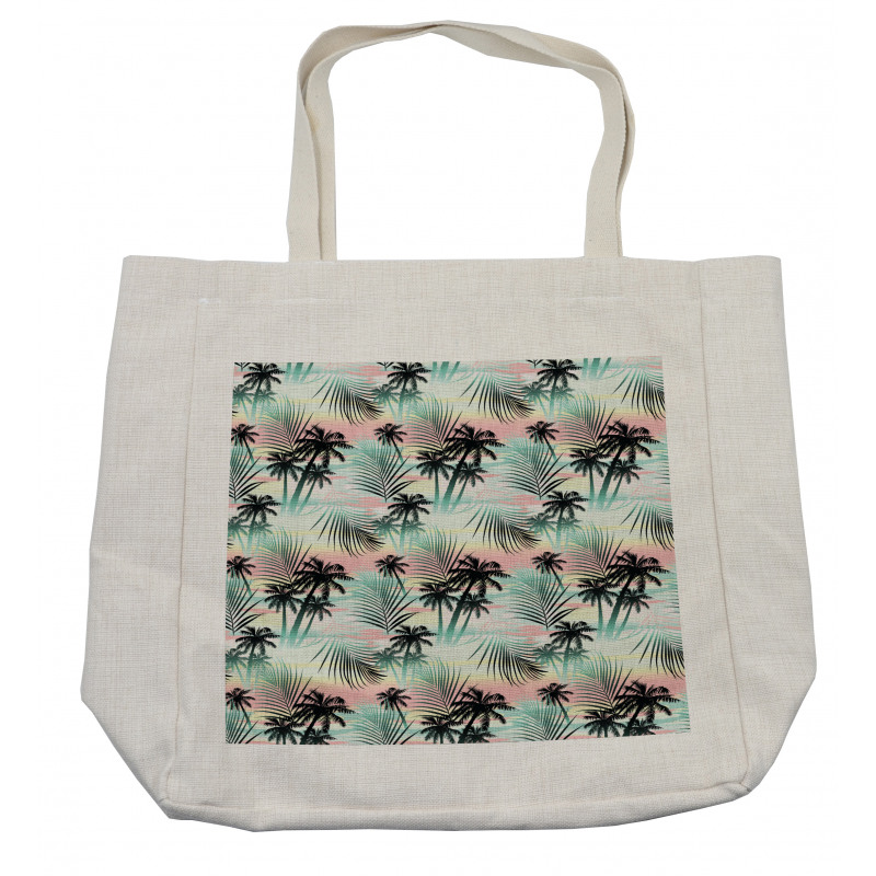 Summer Palm Trees Fern Shopping Bag