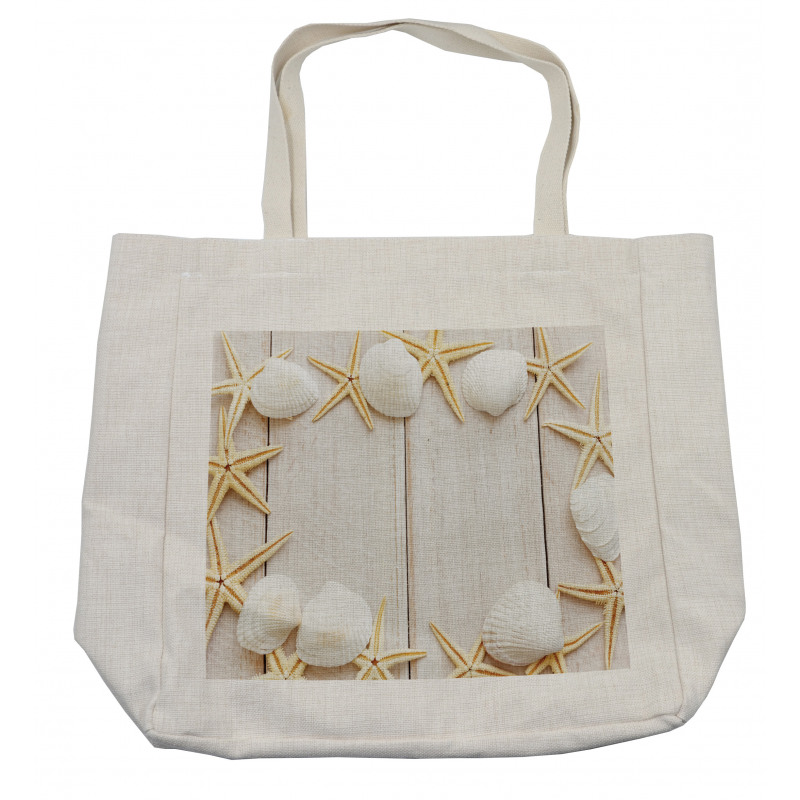 Rustic Wooden Backdrop Shopping Bag