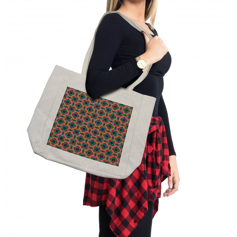 Geometric Shapes Shopping Bag