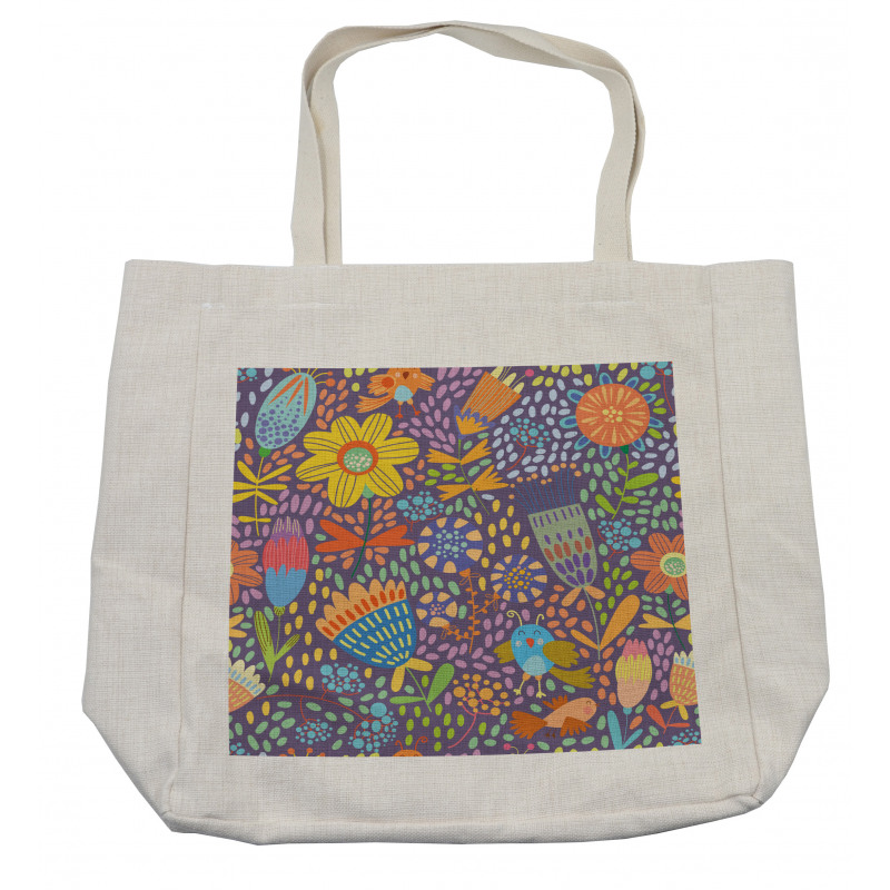 Flowers and Birds Shopping Bag