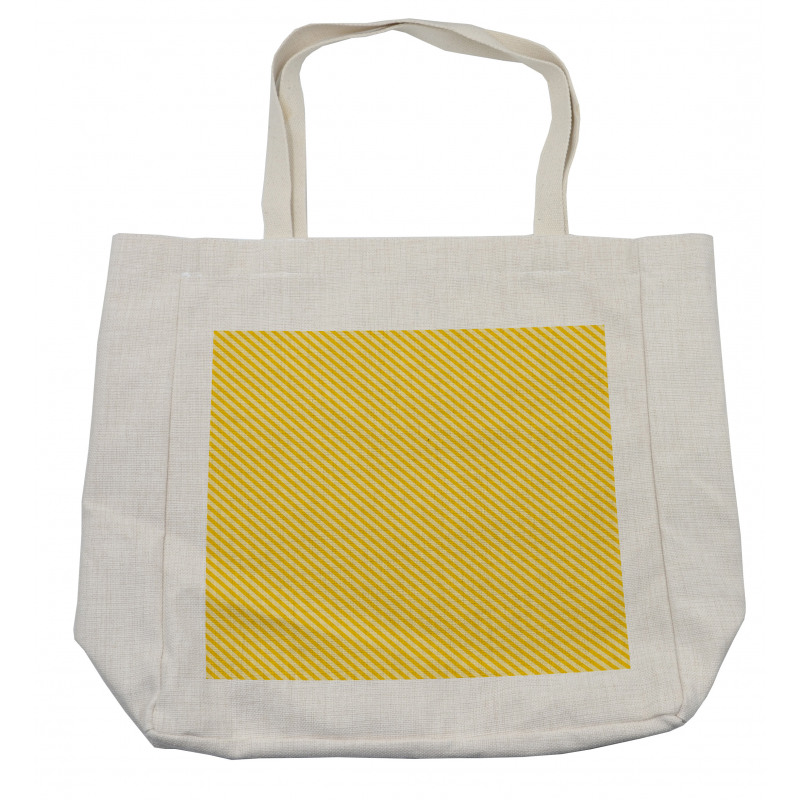 Striped Simple Motif Shopping Bag