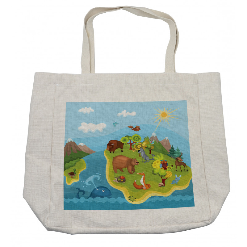 Happy Planet Mountains Shopping Bag