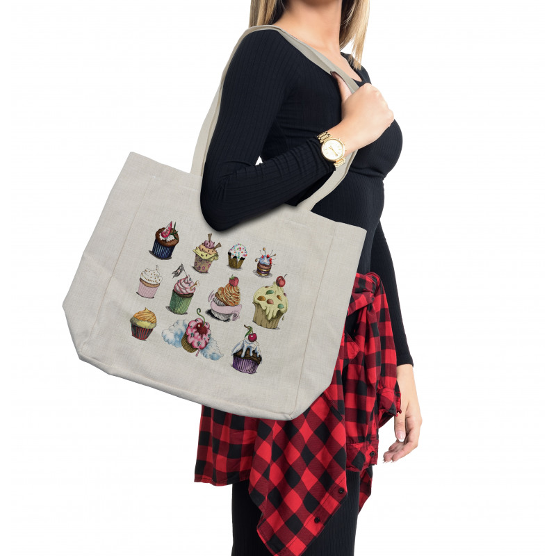 Yummy Cupcake Medley Shopping Bag