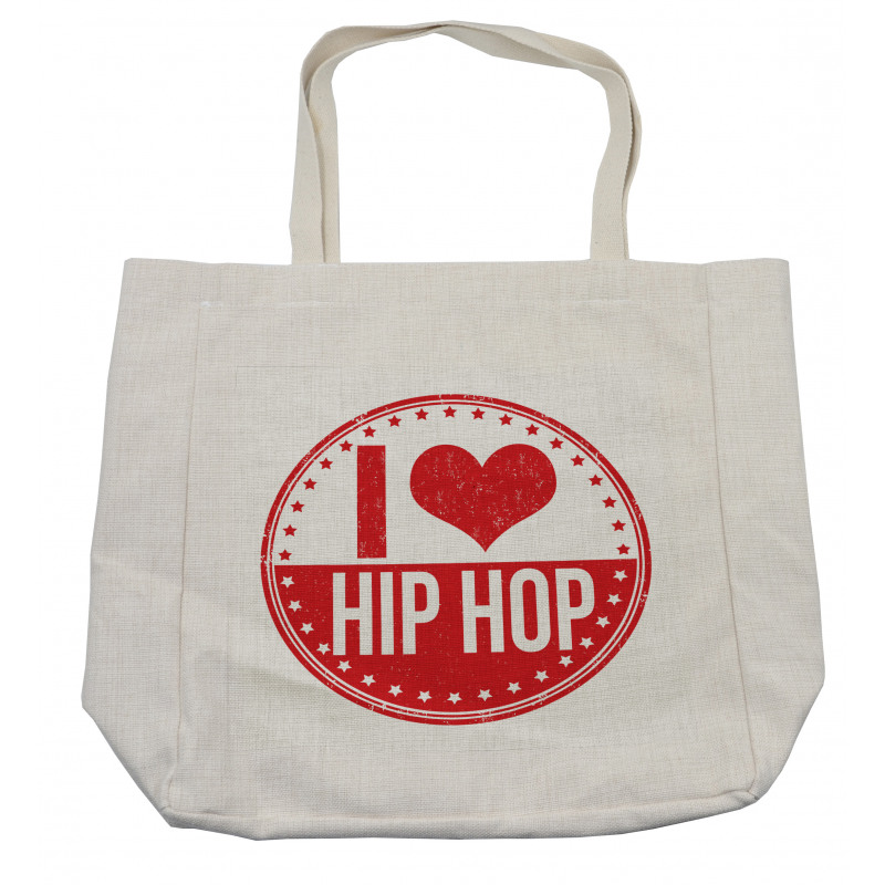I Love Hip Hop Phrase Shopping Bag