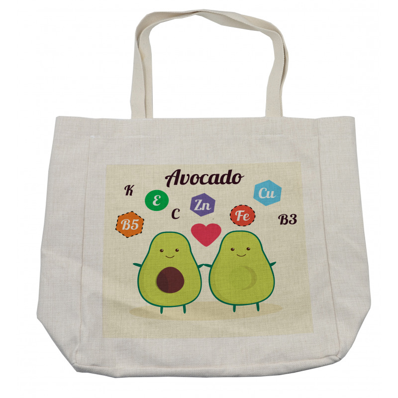 Funny Food Vitamins Shopping Bag