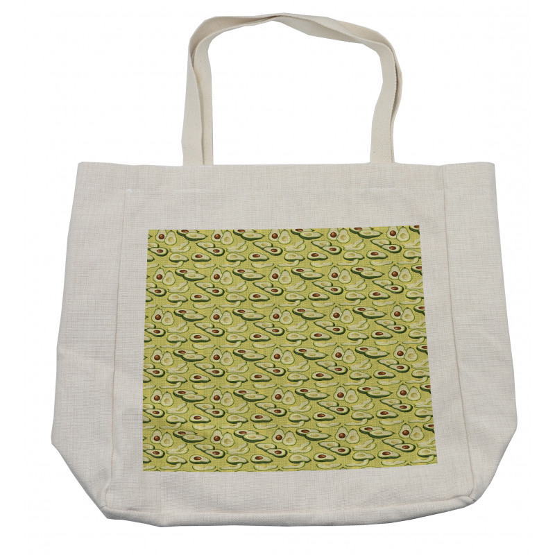 Ripe Avocado Slices Shopping Bag